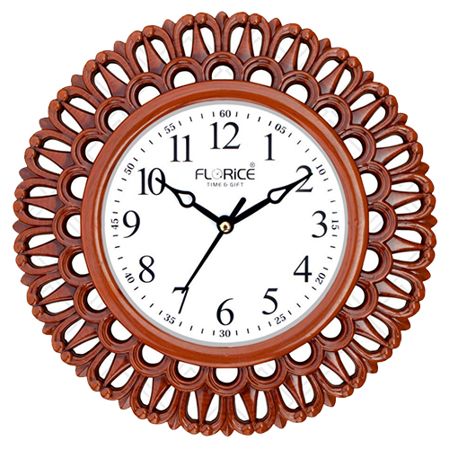 10X10 Inch Plastic Round Analog Wall Clock - Color: Different Available
