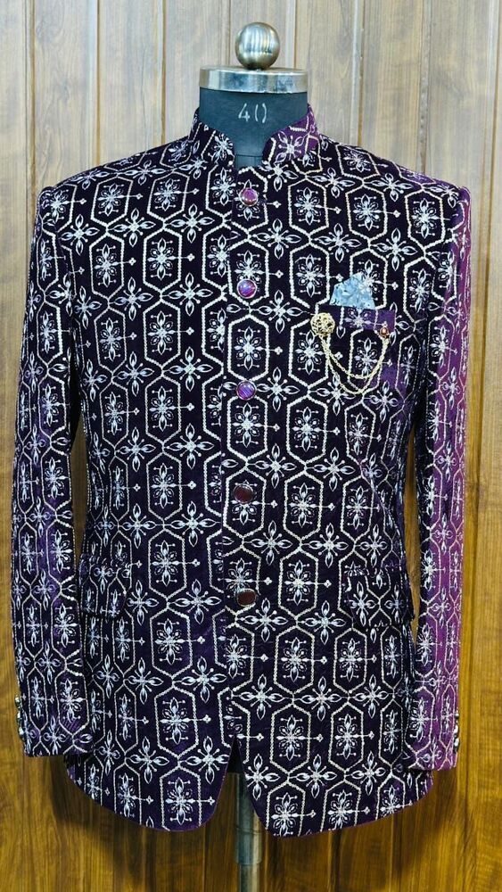 Purple Color Indo Western - Feature: Breathable