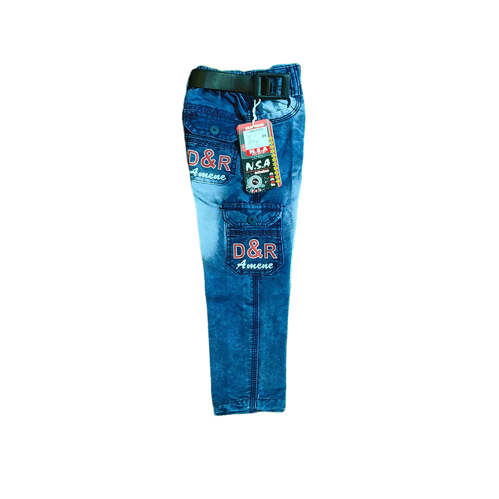 Kids Stylish Cargo Pant - Color: Blue