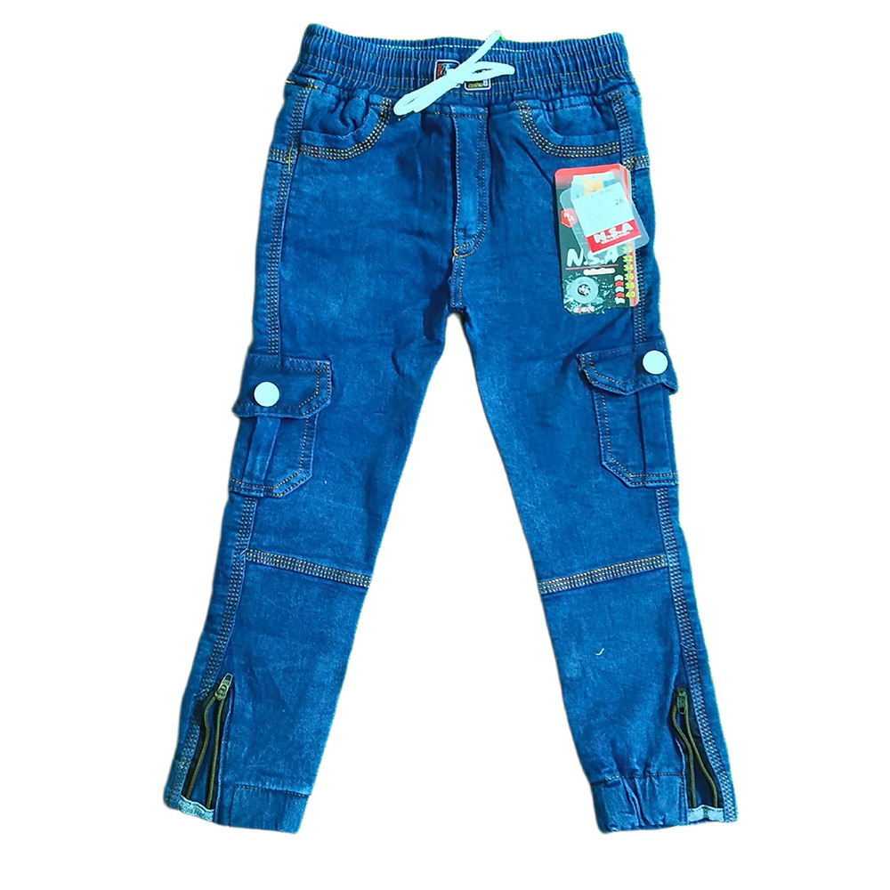 Kids Cargo Jogger Pant - Color: Blue