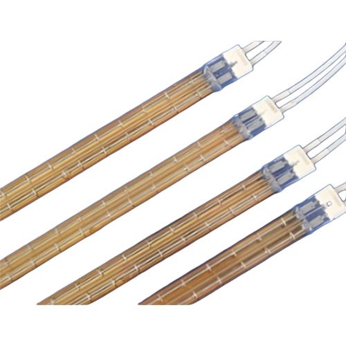 Gold Twin Quartz Tube Heater - Color: Golden