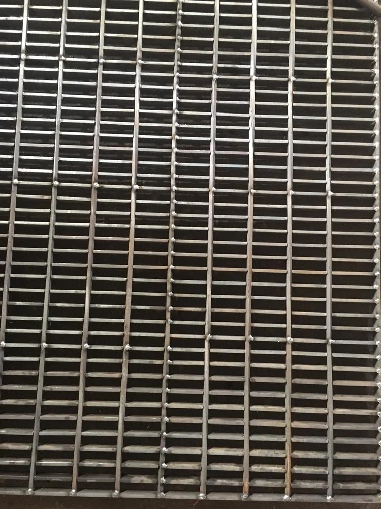 Steel Grating Stair - Color: Silver