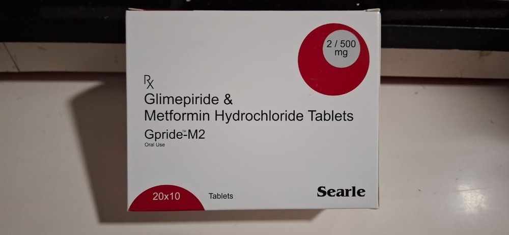 GLIMEPIRIDE 2 MG  + METFORMIN  500 MG HCL TABLET