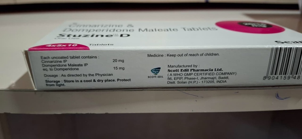Cinnarizine + Domperidone Maleate Tablets - Drug Type: General Medicines