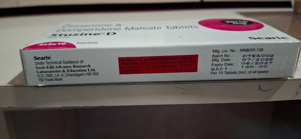 Cinnarizine + Domperidone Maleate Tablets - Drug Type: General Medicines