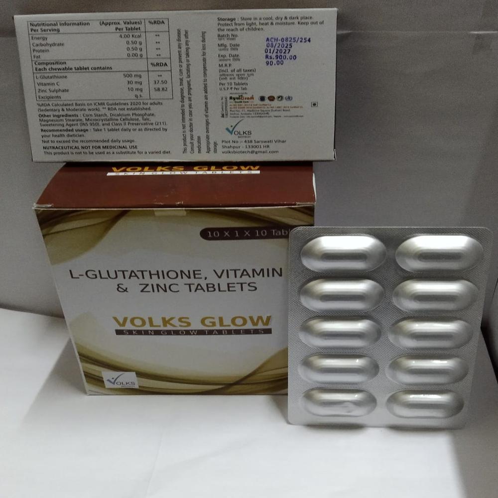 L- Gultamine Vitamin c & zinc tablet