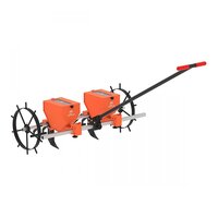Pro Seeder Two Rows With Handle - Color: Red & Black