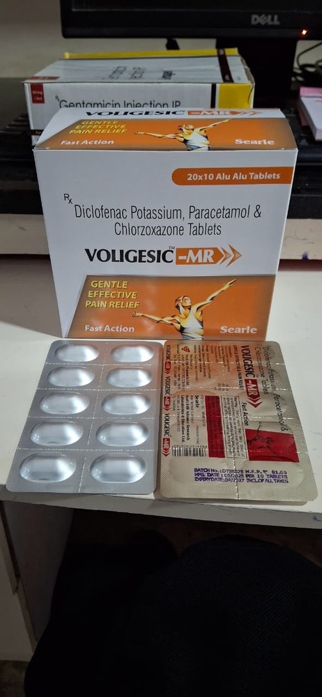DICLOFENAC POTASSIUM + PARACETAMOL + CHLORZOXAZONE TABLET