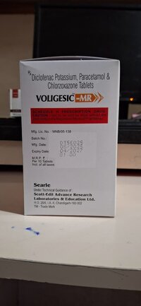 DICLOFENAC POTASSIUM + PARACETAMOL + CHLORZOXAZONE TABLET