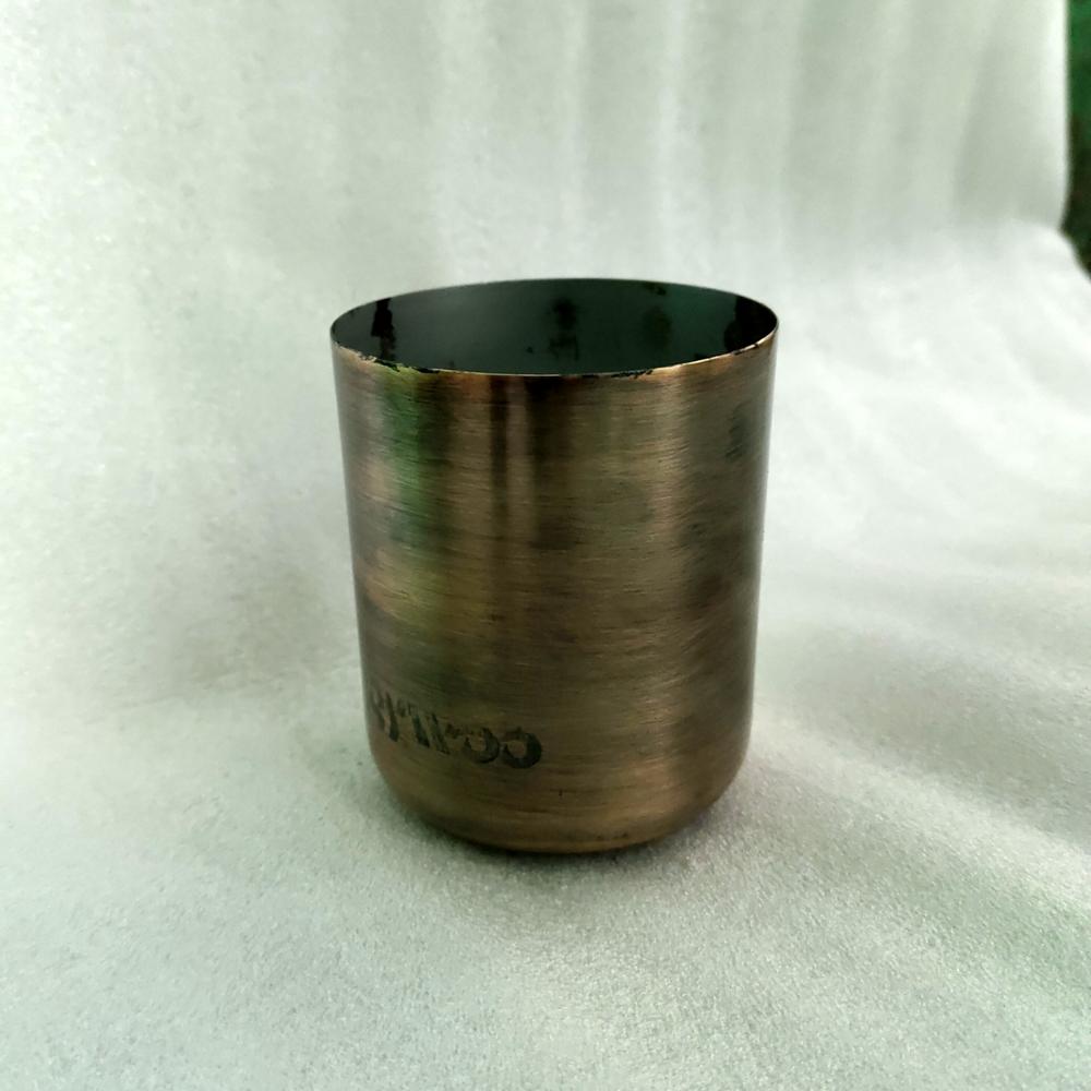 Hammered Copper Candle Jar - Premium Decorative Metal Jar for Candles