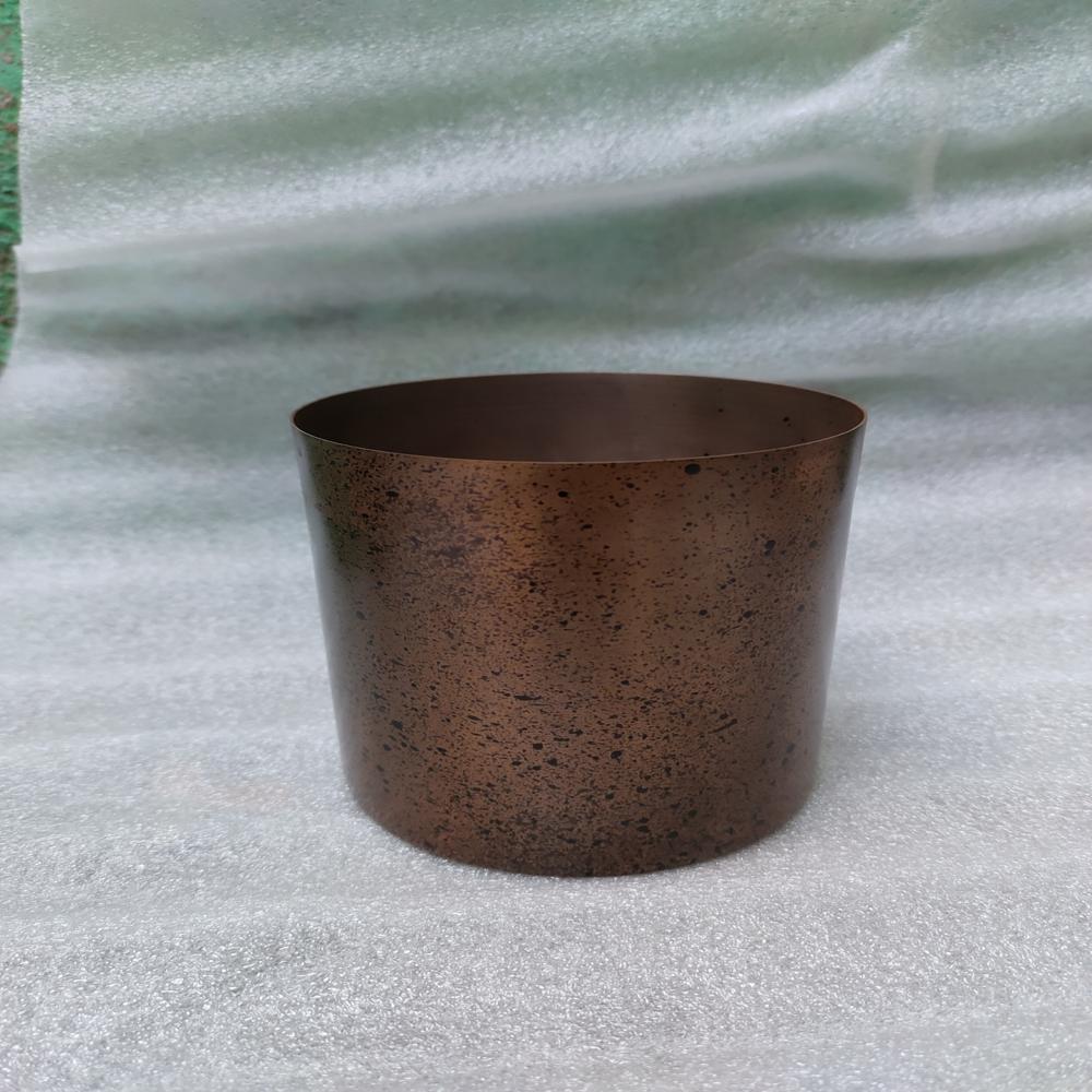 Hammered Copper Candle Jar - Premium Decorative Metal Jar for Candles
