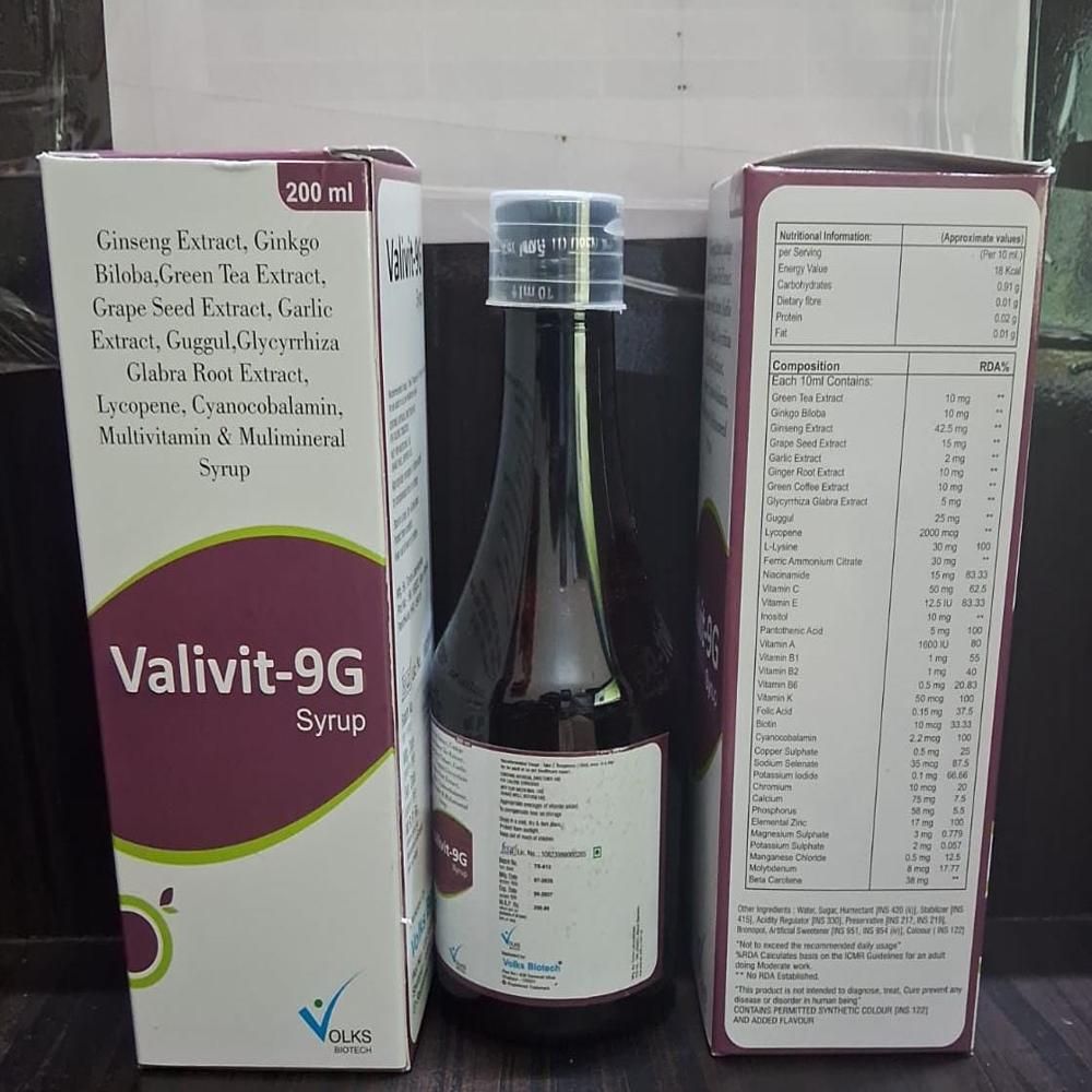 OMEGA 3, GREEN TEA EXTRACT, GINKO BILOBA,GINSENG, GRAPE SEED, GARLIC ,GUGGUL, GLYCYRRHIZAGLABRA ROOT, LYCOPENE, CYANOCOBALAMINMULTIVITAMIN & MULIMINERAL SYRUP