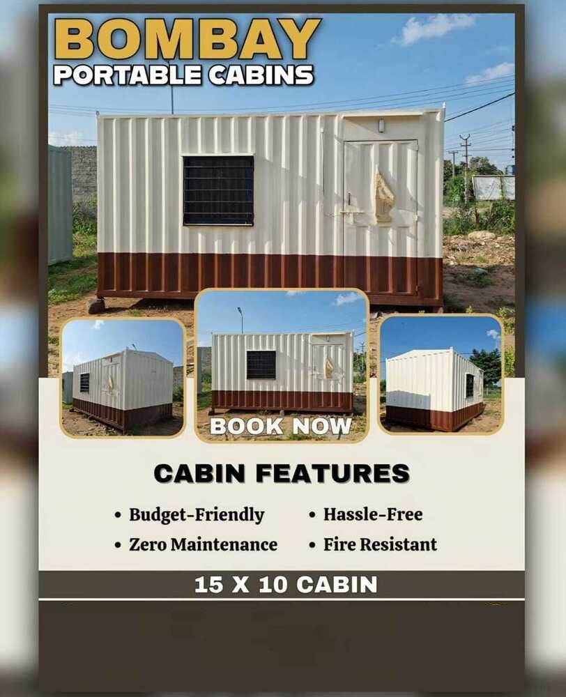 Office Cabin 15 X 10 With Toilet - Color: All Colores