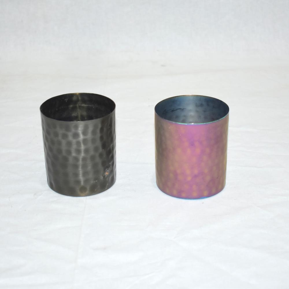 New Hammered Stainless Steel Candle Holder and Candle Jar Use
