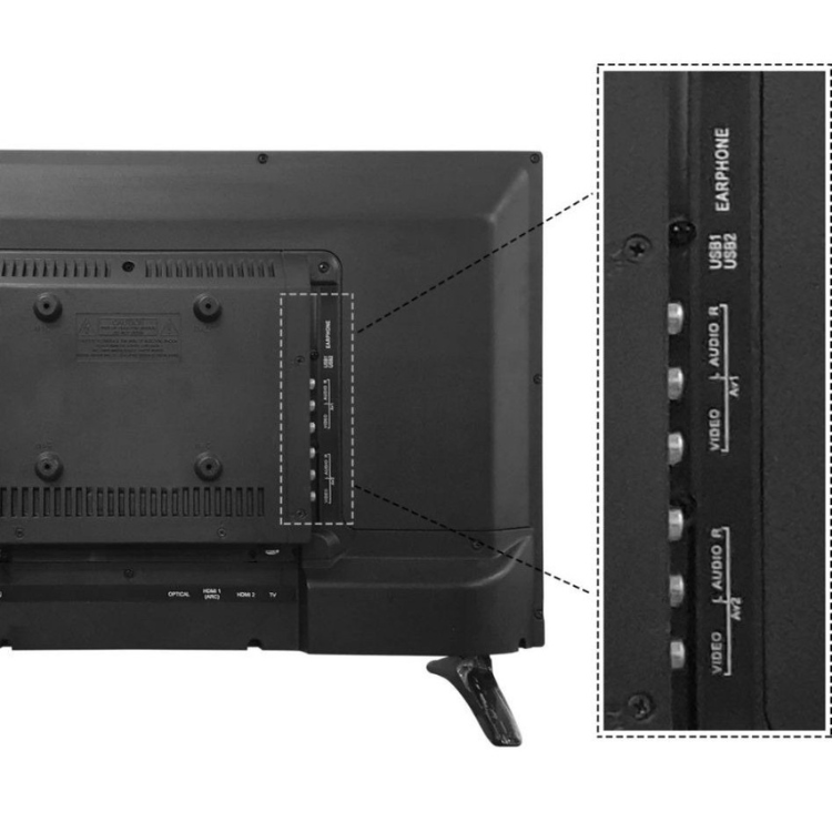24 Inch Normal Led Tv - Color: Black