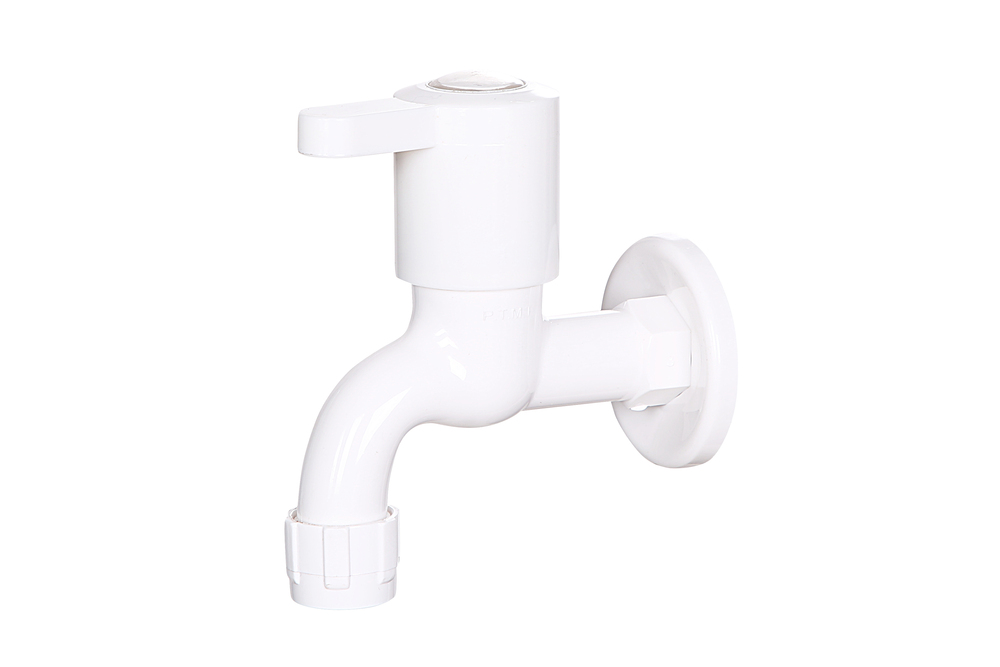 Fus-1014 Short Body Bib Cock With Foam Flow - Color: As Per Requirement