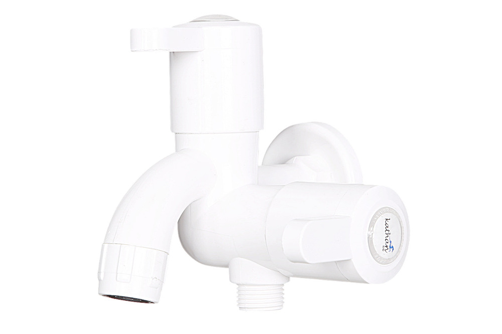 Fus-1005 2 Way Bib Cock - Color: As Per Requirement