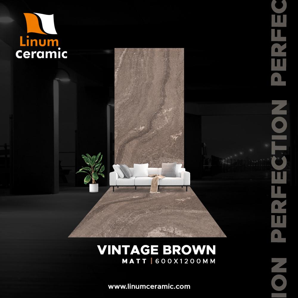 600x1200 Mm Expose Choco Matt Finish Tile - Feature: Heat Insulation