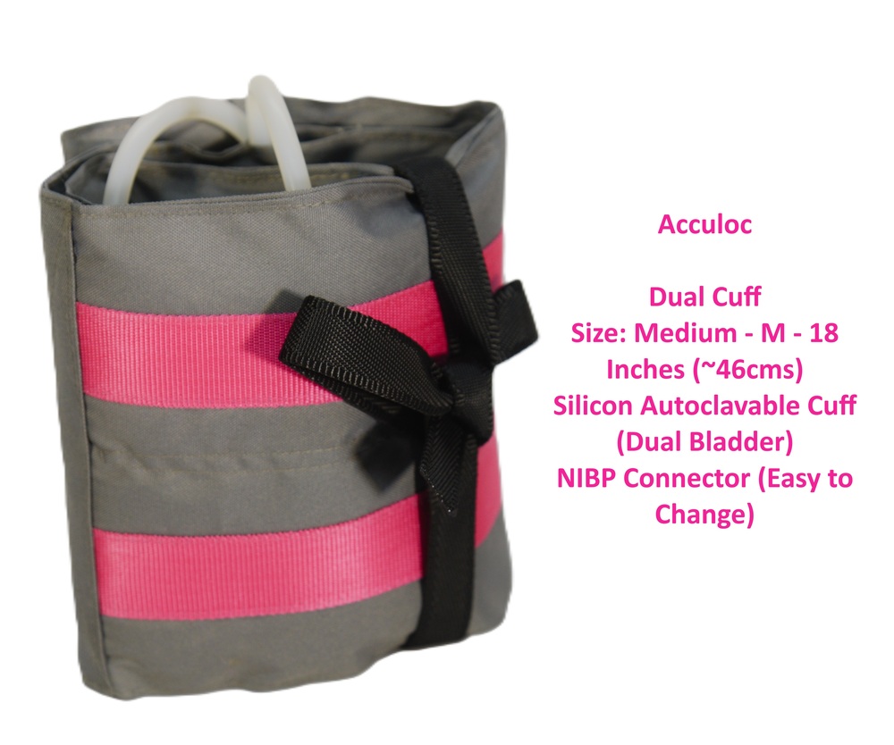 ACCULOC TOURNIQUET SILICON DUAL PORT CUFF SET