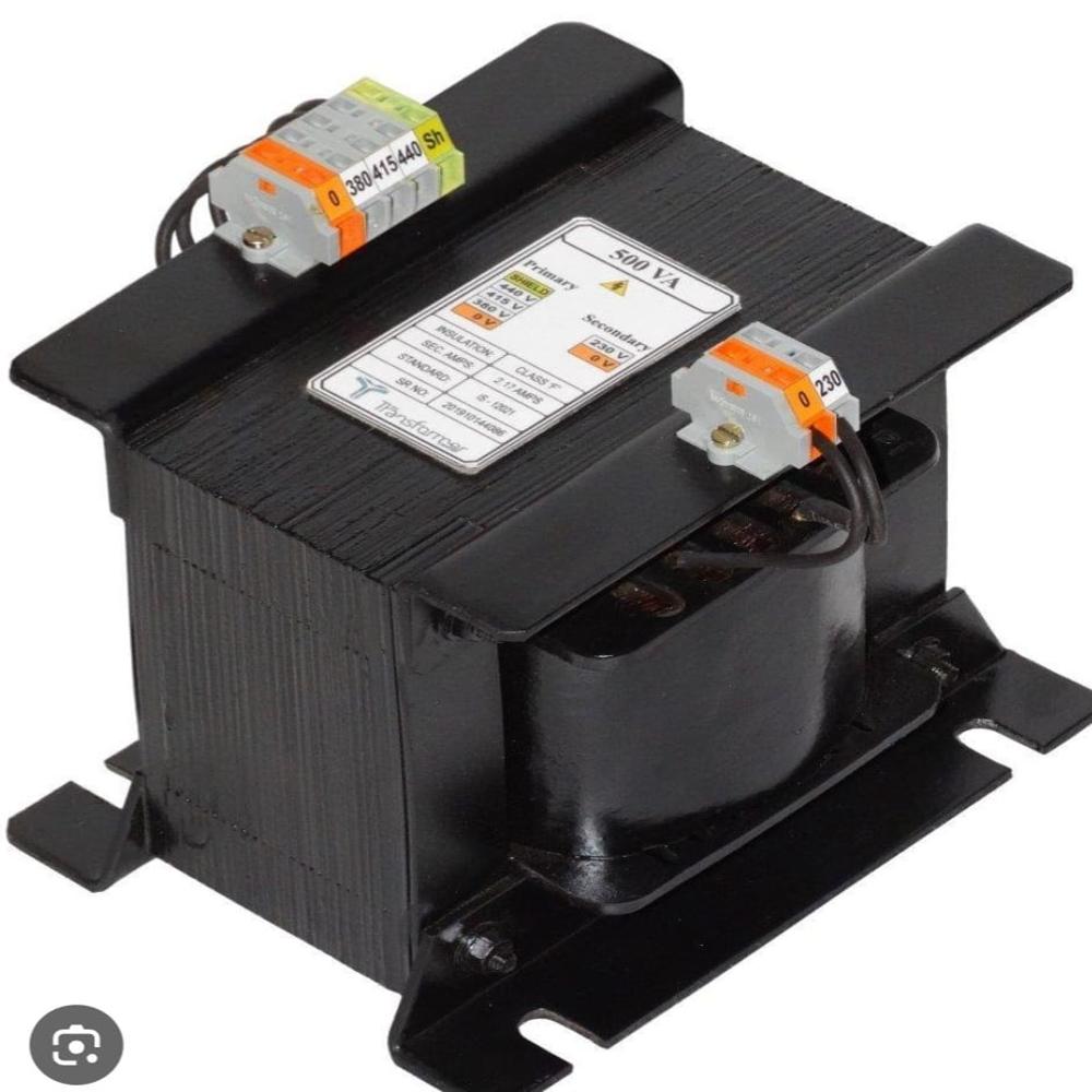 CONTROL TRANSFORMER VA100 - Metal, 100 VA, Black | Step-Down, Isolation & Control Configurations, 50/60 Hz, Panel/Din Rail Mounting, Maintenance-Free