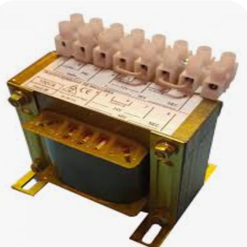 Control Transformer Va100 - Metal, 100 Va, Black | Step-down, Isolation & Control Configurations, 50/60 Hz, Panel/din Rail Mounting, Maintenance-free