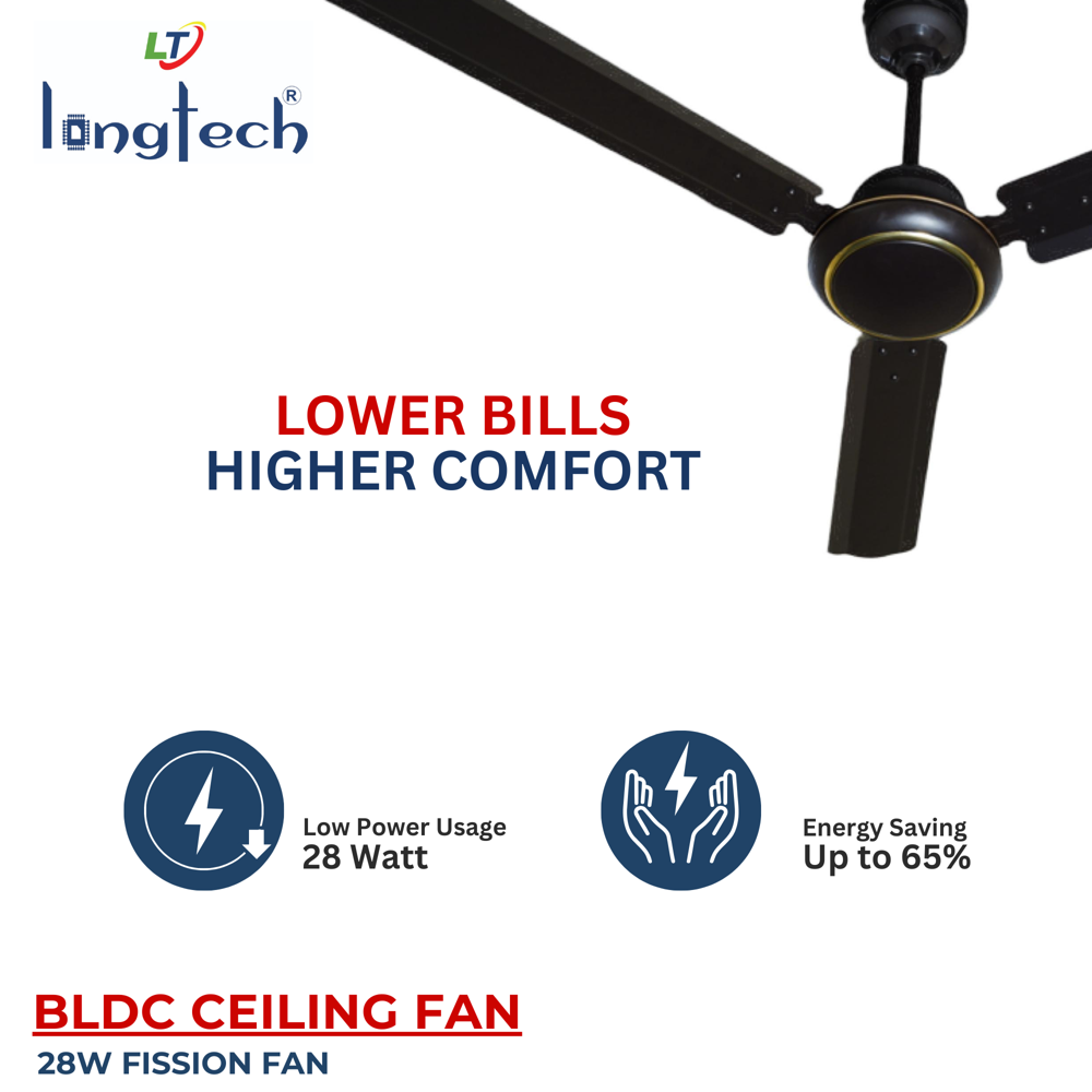 28w Fission Bldc Ceiling Fan - Blade Material: Aluminium