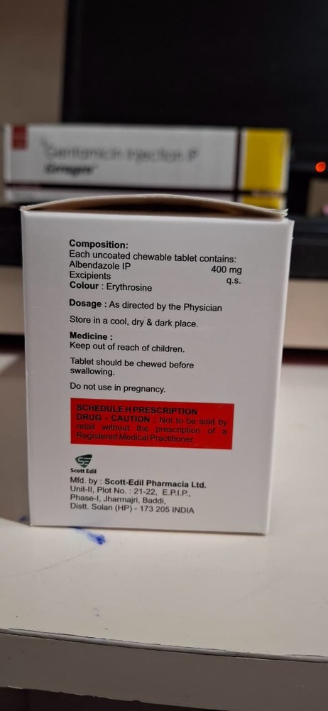 Albendazole Tablet Ip - Drug Type: General Medicines