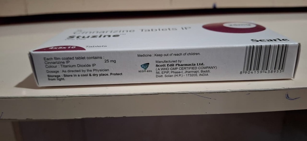 Cinnarizine Tablet Ip - Drug Type: General Medicines