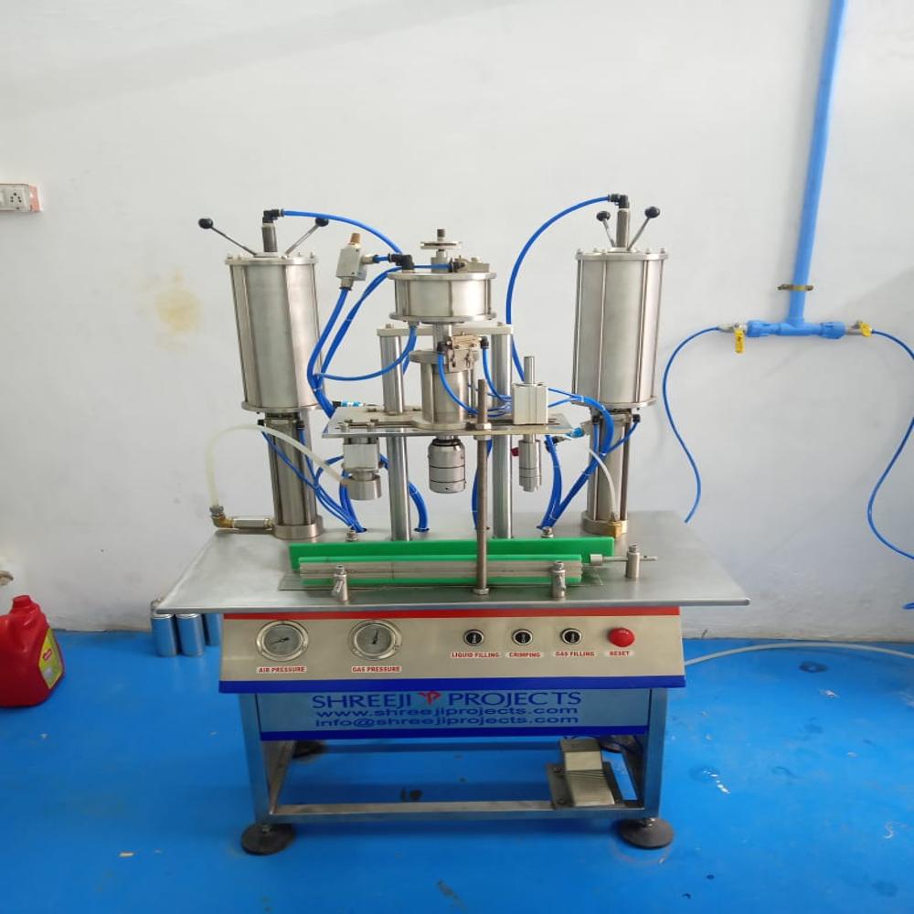 Aerosol Crimping Machine - Automatic Grade: Semi-automatic