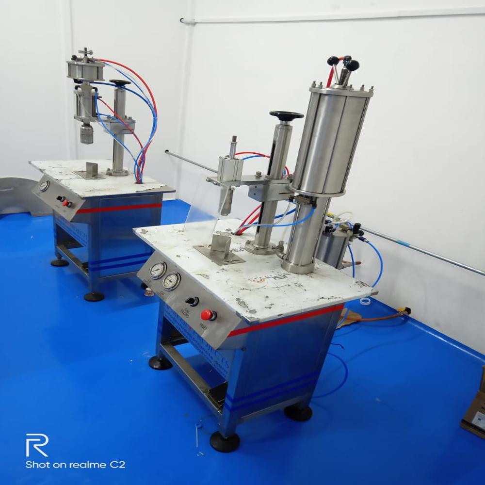Aerosol Crimping Machine - Automatic Grade: Semi-automatic
