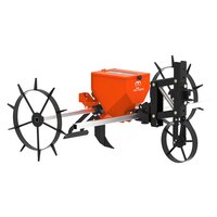 Pro Seeder Single Row With Tiller Attachment - Color: Orange And Black