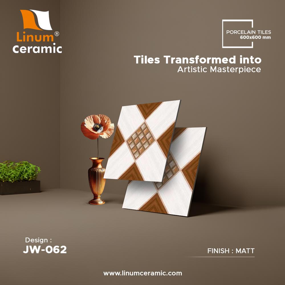  600x600 MM Wooden Series Matt Finish Tile