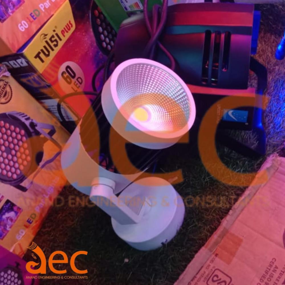 Spot Light - Durable Plastic, Standard Size, Vibrant White Color | 50 MHz Frequency, 220-440 Volt Power Range, 1-Year Warranty