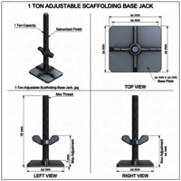 1 Ton Adjustable Scaffolding Base Jack - Application: Construction