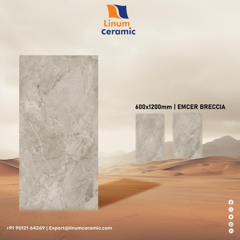 600x1200 MM Flake Ivory Matt Finish Tile