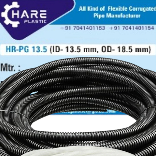 Pg 13.5 Hdpe Flexible Corrugated Conduit Pipe - Application: Electrical & Solar Fittings