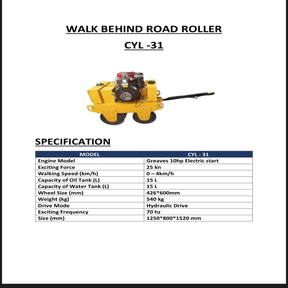 Smt-s600xa Walk Behind Double Drum Vibrator Roller - Color: Yellow