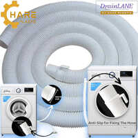3 Meters - Washing Machine Water Drain Outlet Pipe Spiril Pe - Color: White