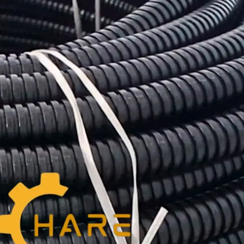 Pg 11 Hdpe Flexible Corrugated Conduit Pipe - Color: Black
