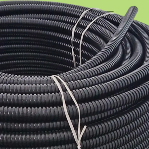 Pg 9 Hdpe Flexible Corrugated Conduit Pipe - Color: Black