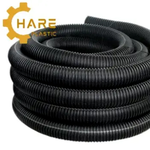 32mm Flexible Corrugated Conduit Pipe (Hdpe) - Color: Black