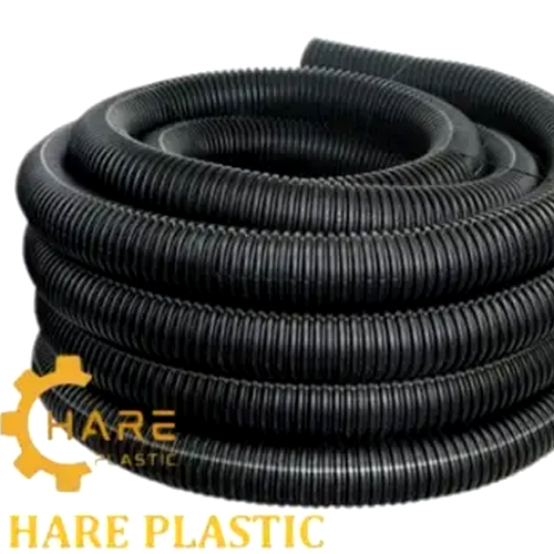 40Mm Flexible Corrugated Conduit Pipe (Hdpe) - Color: Black