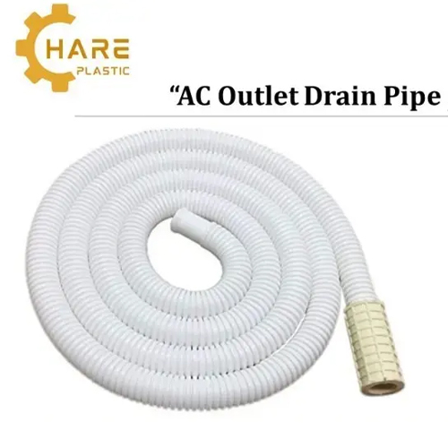 Ac Water Drain Outlet Semi Inlet Pipe A Pe - Color: White