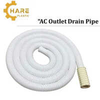 Ac Water Drain Outlet Semi Inlet Pipe - Color: White