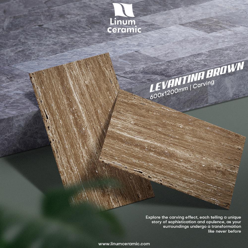 600x1200 Mm Vintage Brown Matt Finish Tile - Feature: Non-slip