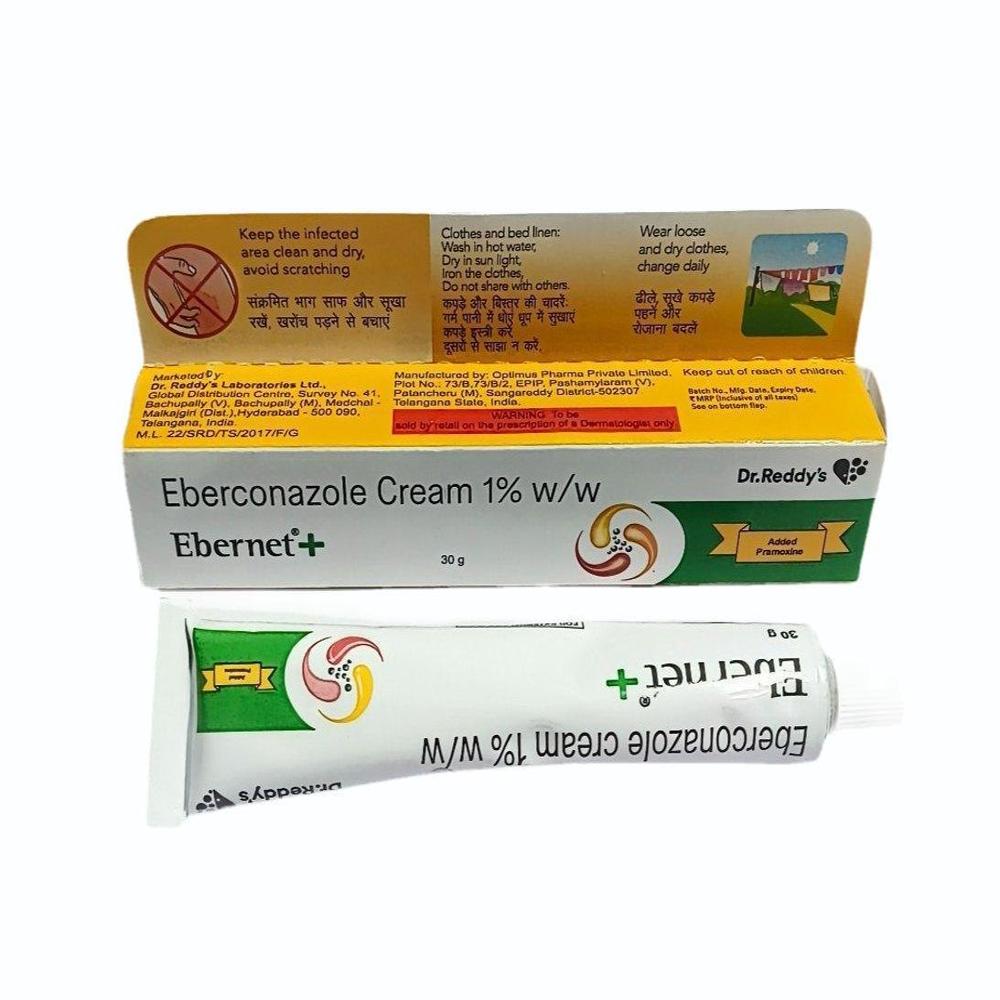 Ebernet Plus Eberconazole (1% W/W) Cream - Drug Type: General Medicines
