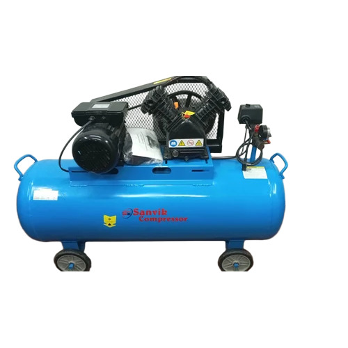 3Hp 150 L Single Stage Double Piston Cylinder Reciprocating Air Compressor - Material: Mild Steel