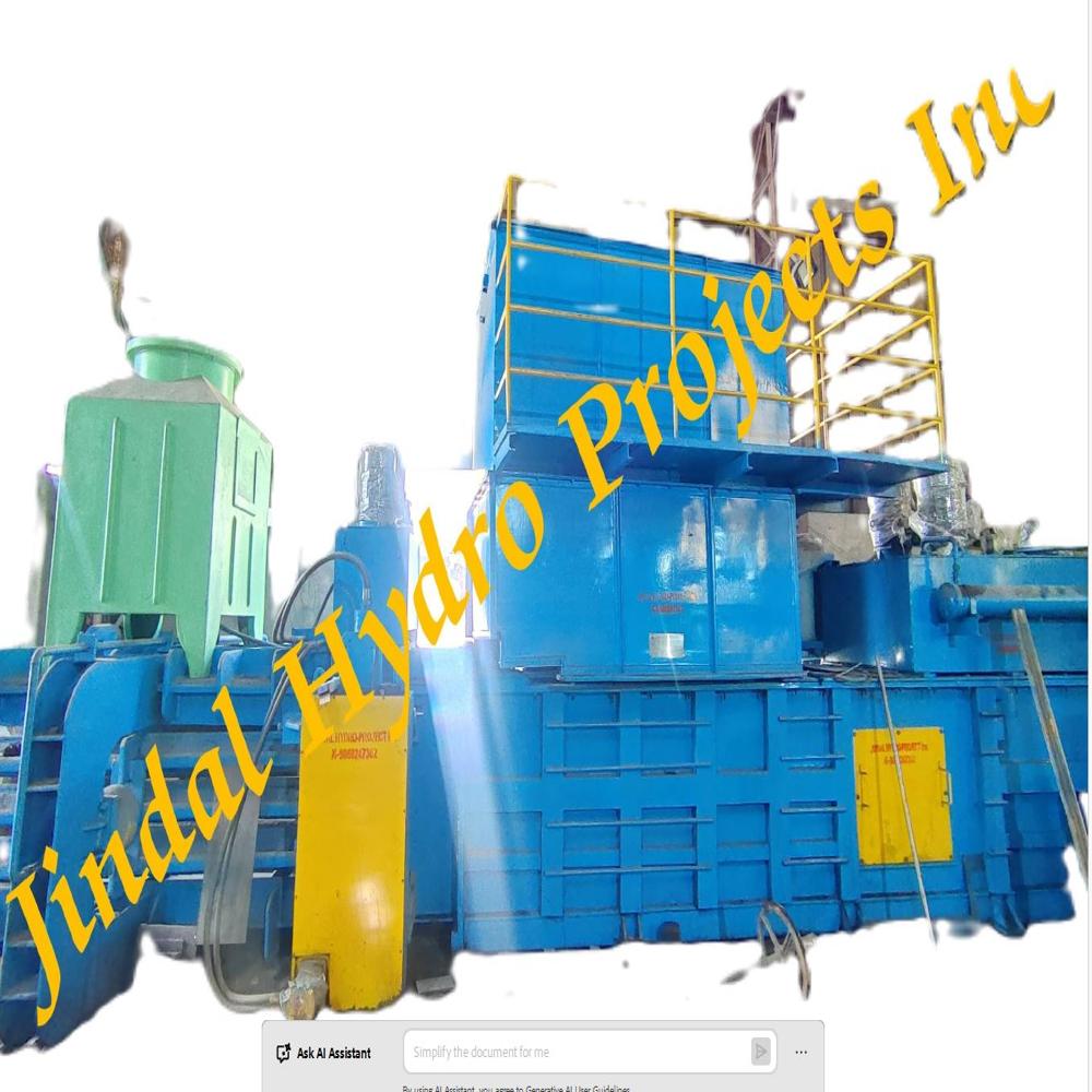 Continuous Auto Tie Scrap Baler Machine for Carrugated Scrap