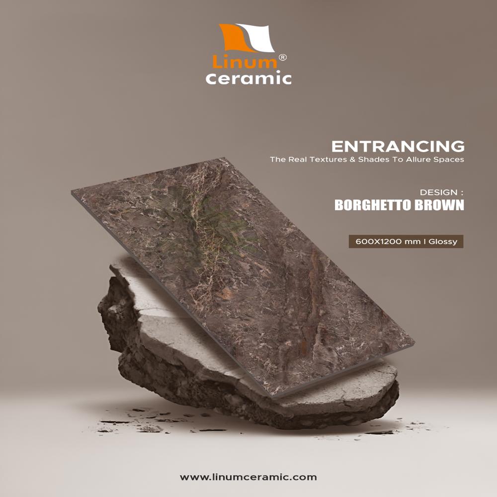 600x1200 Mm Robert Choco Matt Finish Tile - Feature: Acid-resistant