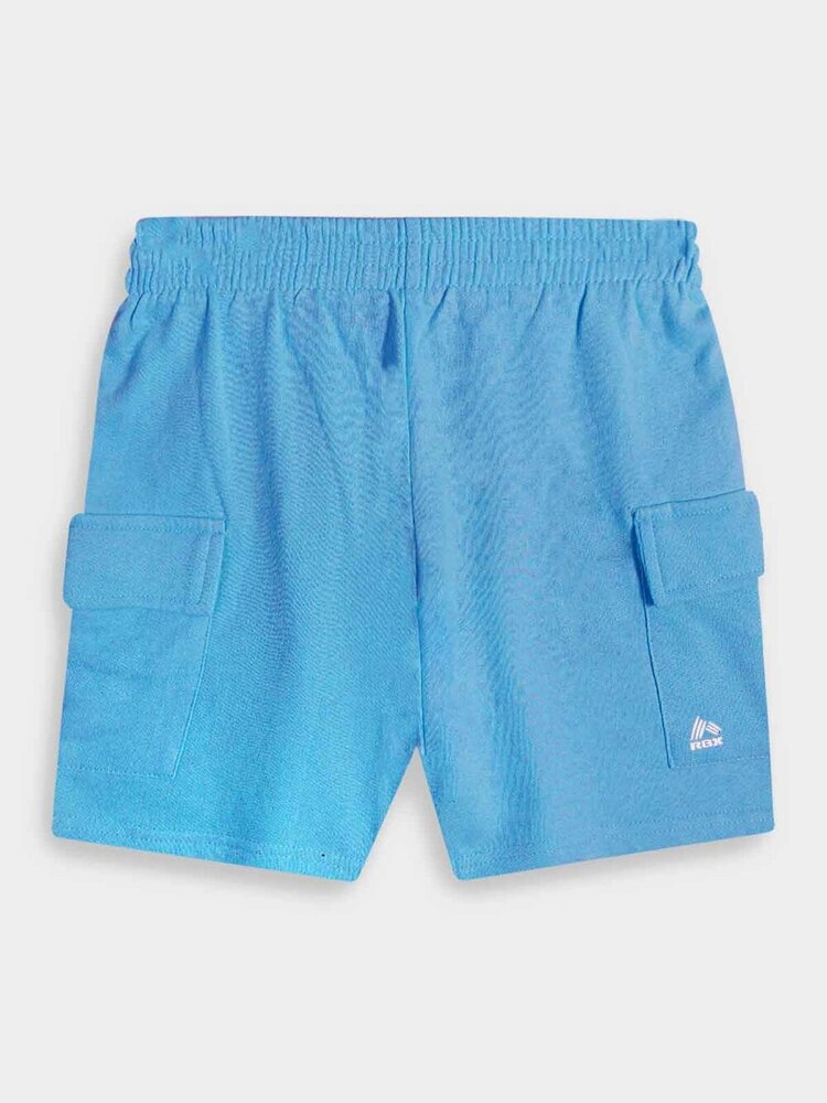 Boys Fleece Blue Cargo Shorts